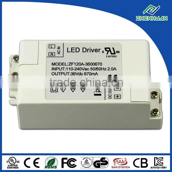 UL Listed LED Driver 36V 0.67A 24W Led Power Driver With Constant Voltage photo-3