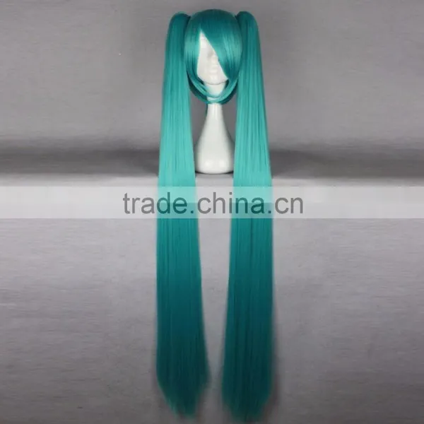 2016 Hot Synthetic Japanese Anime Hatsune Miku Cosplay Wig With Two Ponytails photo-4