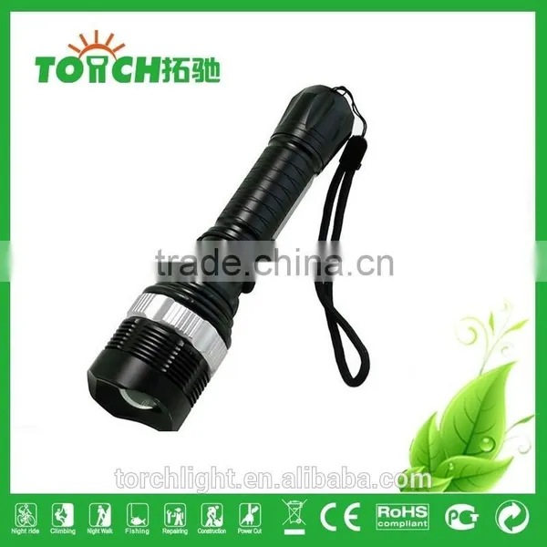 High Power 3 Modes Flashlight Bike Light Zoomable Waterproof Camping LED Flashlight Recharger Flash Light photo-5
