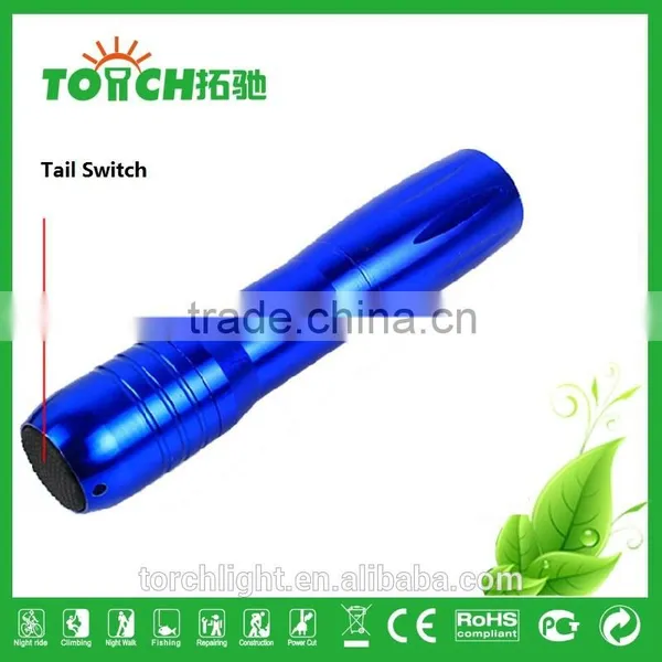 Factory Wholesale Mini Portable Aluminum Slim 1.5v AA Battery Torch Flashlight photo-4