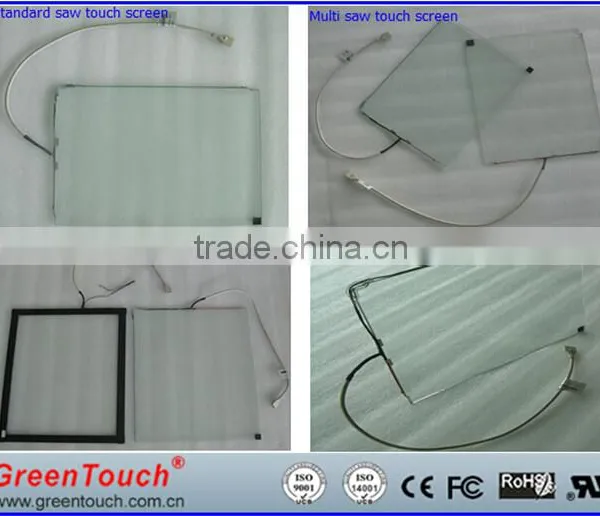 GreenTouch Advertising 18.5inch SAW Touch Screen With Usb Controller for Tft Lcd Monitor photo-3