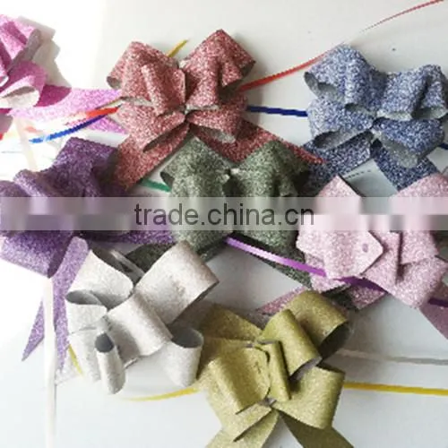 Pre-made Satin Ribbon Pull Bows for Wedding Decoration photo-4