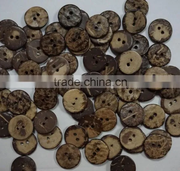 Fashionable Coconut Shell Button Size 28L photo-2