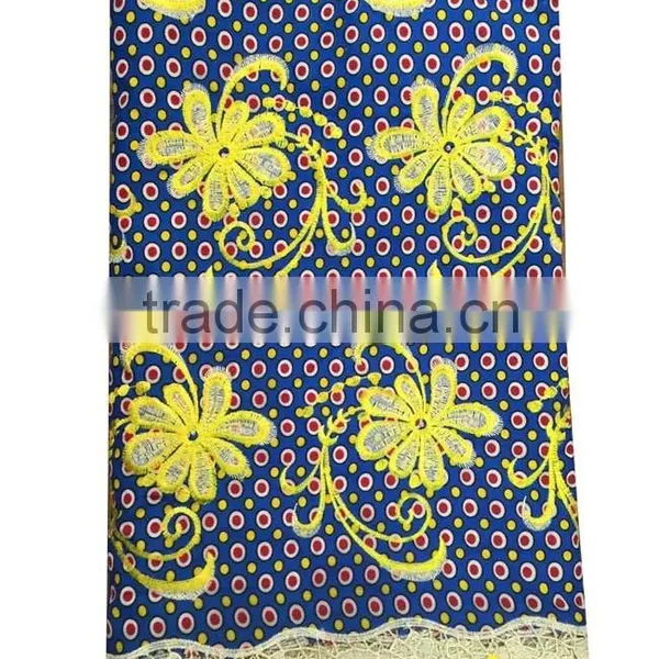 CL7605 Popular African Market Ankara Lace for Ladies Party Dressing Fabric