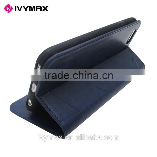 Guangzhou Manufacturer Slim Dual Color Leather Flip Cover Wallet Case for Apple Iphone 6 4.7 Inc With Credit Card Slot photo-6