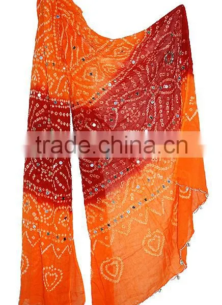 Multicolored Cotton Dupatta / Indian Cotton Stoles Designs photo-3