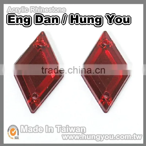High Quality Taiwan Sew on Rhinestone Rhombus Shape photo-6
