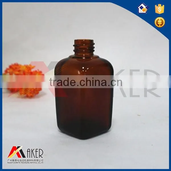 Plastic Dropper Square Essential Oil Amber Glass Bottle photo-3