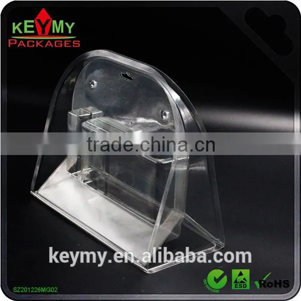 Custom Tri-folded Blister Packing With Paper Card, Transparent Tri- Folded Blister Clamshell photo-3