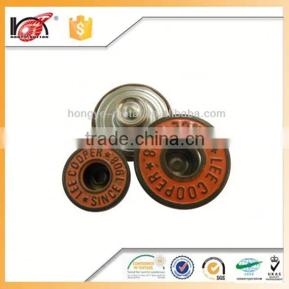 China Button Factory Silver Screw Shank Jean Metal Jeans Button photo-4