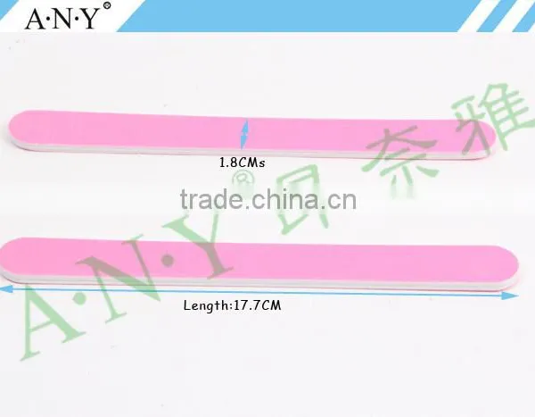 Nail Care Shaping and Polishing Tool PP Board Pink Hot Sale Nail File 100/180 Grit photo-2
