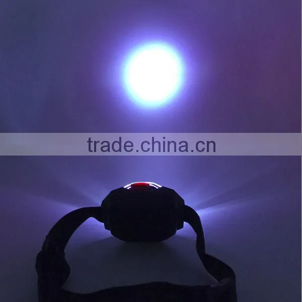 T03 1red Led + 2 LED Plastic Headlamp Traillight Camping Light Head Torch 3*AAA Battery Support Light Quality Choice photo-2