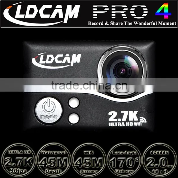 Big Discounts!!! LDCAM PRO4 Ultra HD 2.7K/4K Video 170 Degrees Wide Angle Sports Action Cam 2-inch Screen 1080p 60fps photo-3