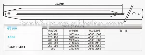 Hot Sale G6100 Rapier Tape//Carbon Rapier Tapes for SULTEX Rapier Loom photo-2