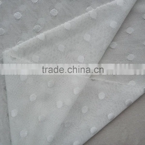 New Design Fabric Nylon Elastane 1cm Diameter Dots Jacquard Knit Fabric for Bras photo-2