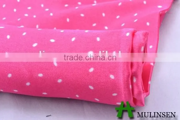 Mulinsen Textile Fabric Manufacturer With Twist 100%polyester Light Weight Satin Fabric photo-2