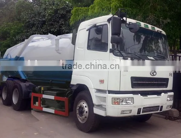 CAMC 6x4 20000L Vacuum Sewage Suction Truck With Vacuum Pump WEICHAI Diesel Engine WP10.270N 270hp