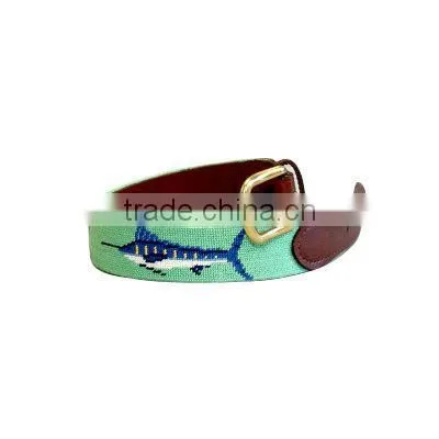 Golf Belt 100%handmade Needlepoint Belt