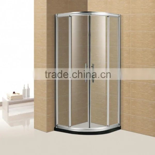Round Shape Tempered Glass Framed Sliding Shower Enclosure photo-4