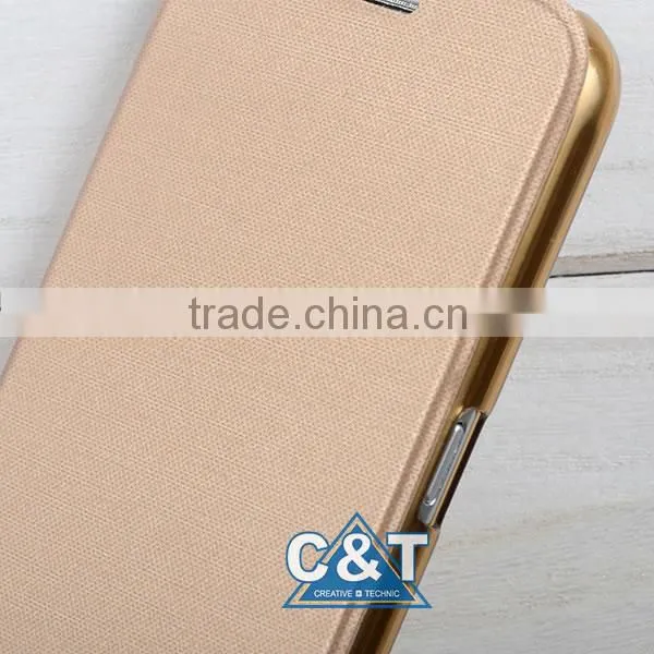 C&T Luxurious Gold Premium PU Leather PC Hard Shell Wallet Skin Hybrid Cover for Samsung Galaxy Note 7 photo-5