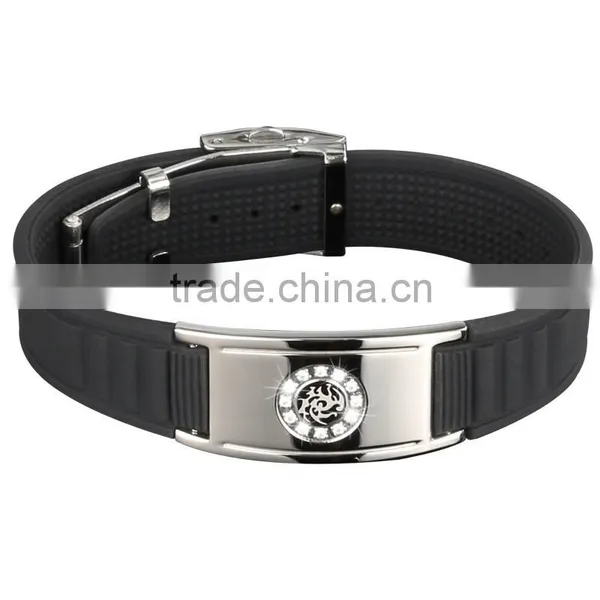 Noproblem D001 FDA Titanium Fashion Charm Power Health Germanium Bio Magnetic Bracelet photo-2