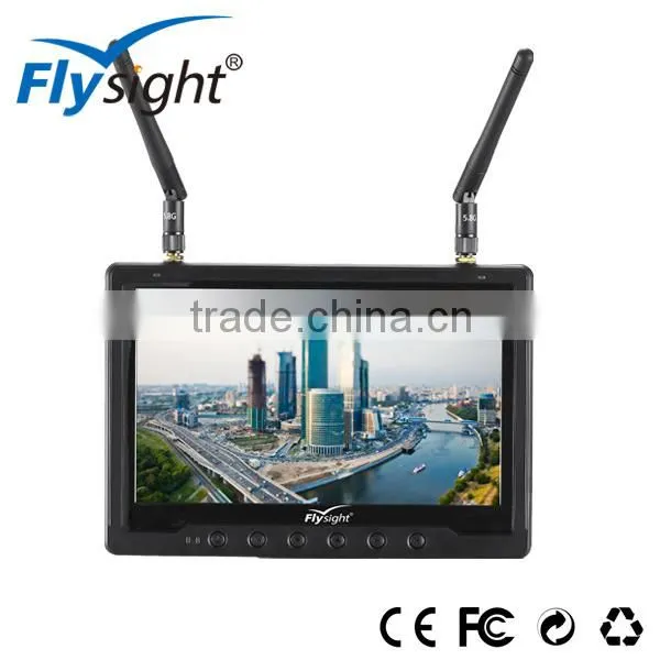 C696 Flysight RC801 7" Monitor 5.8Ghz HD FPV RX-LCD Receiver Built-in Battery for Phantom 3 photo-2