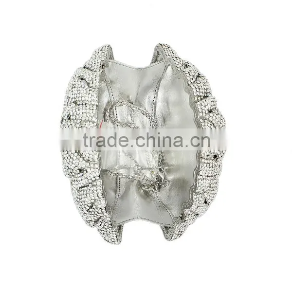 3D Flower Hard Shell Crystal and Crystal Bags and Clutches (8746A-S) photo-5