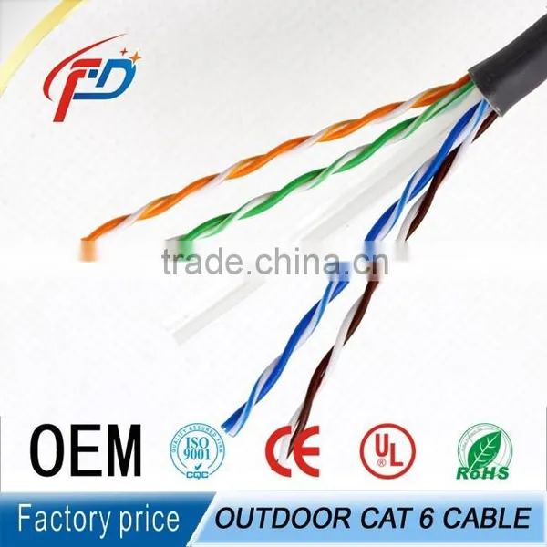 305M Outdoor Waterproof FTP/UTP Cat6 23AWG 4pairs Networking Cable photo-4