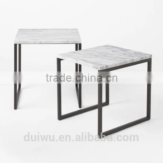Foshan Shunde Factory Home Metal Furniture Small Marble Beside Table photo-5