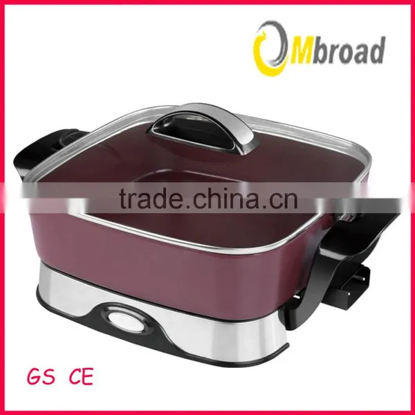 Professional Square Electric Pan Skillet With Non-stick Coating
