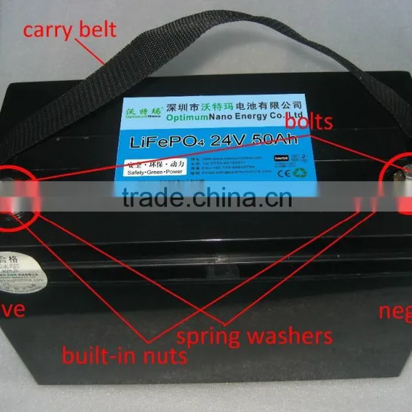Rechargeable Battery Pack LiFePo4 Rechargeable Battery 24V/50Ah