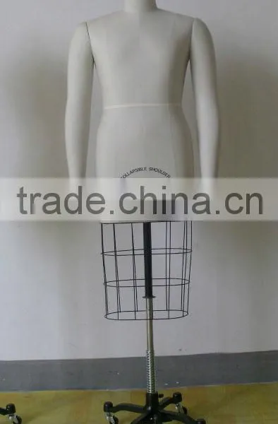 Male Upper Body Tailoring Mannequin With Collapsible Shoulder and Adjustable Stand photo-2