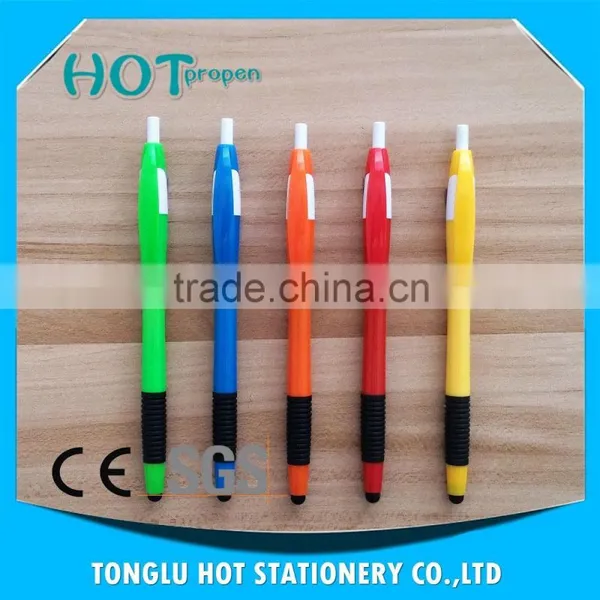 Promotion Click Action Screen Touch Ball Pen With Soft Grip, Colored Barrel Pen photo-5