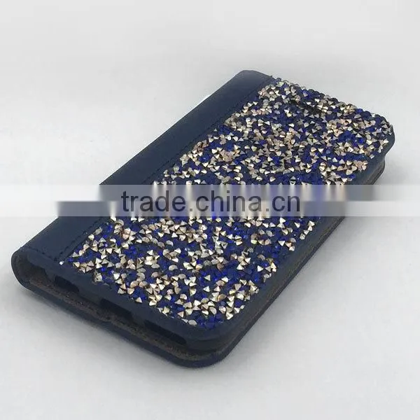 High Quality PU Diamond Wallet Mobile Phone Case for Apple Iphone 7 6 5 4 Plus photo-6
