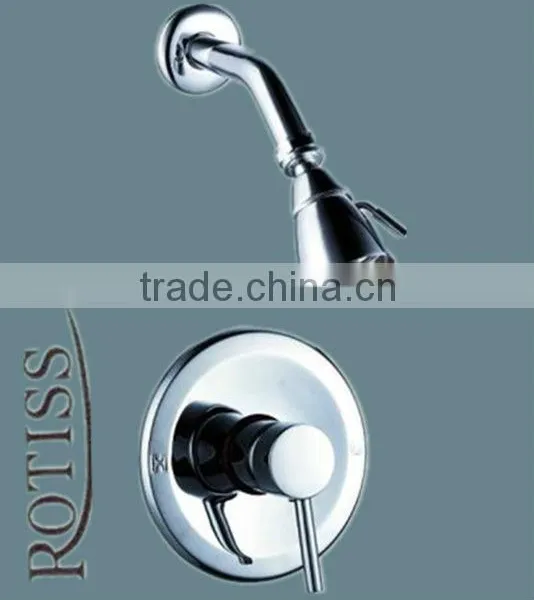 Single level shower faucet