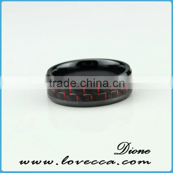 Top Quality Custom Men Stainless Steel Inlay Carbon photo-5