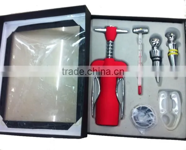 4 Pieces Wine Opener Set With Black Box ,Wine Opener Gift Set photo-5