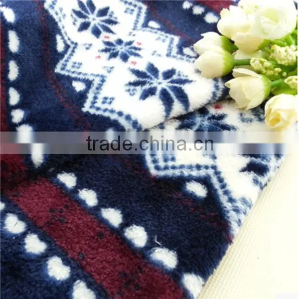 Christmas Printed Hotel Bedspreads Fabric,bedding Sets Coral Fleece Fabric photo-2