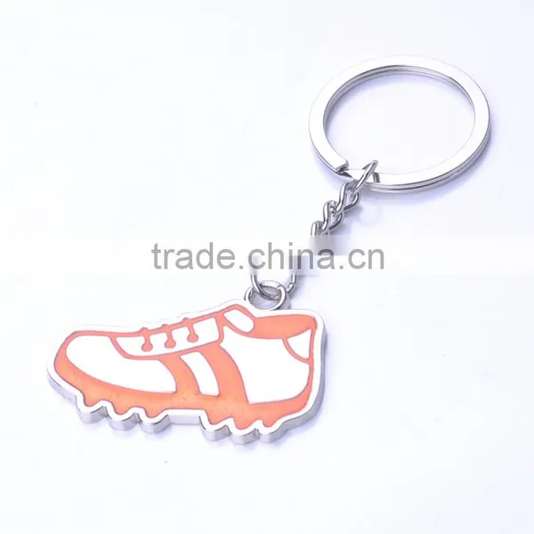 Wholesale Slippers Metal Key Chains/ Slippers Shape Metal Key Rings on Sale/Football Shoes Key Chains/Soccer Shoe Key Rings photo-2