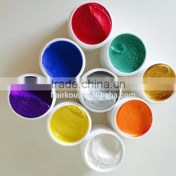 Silver Hair Wax Color Pomade Color Changing Pomade Temperary Hair Color photo-4