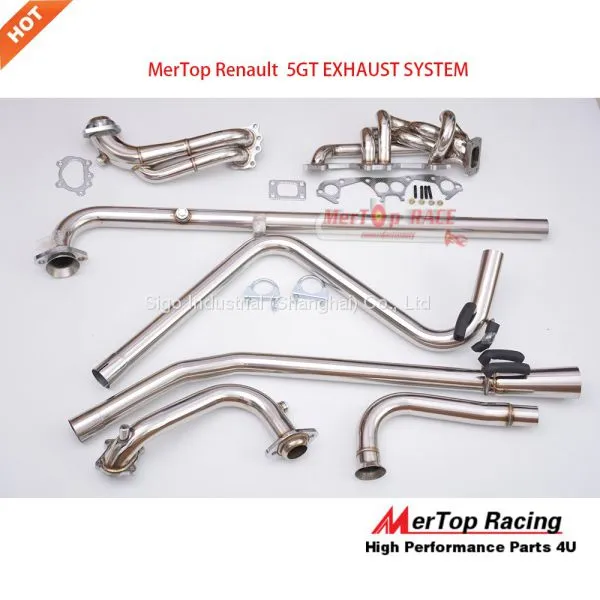 MerTop SS304 HIGH QUALITY RENAULT 5 GT 5GT TURBO NEW INLET EXHAUST CATBACK photo-2