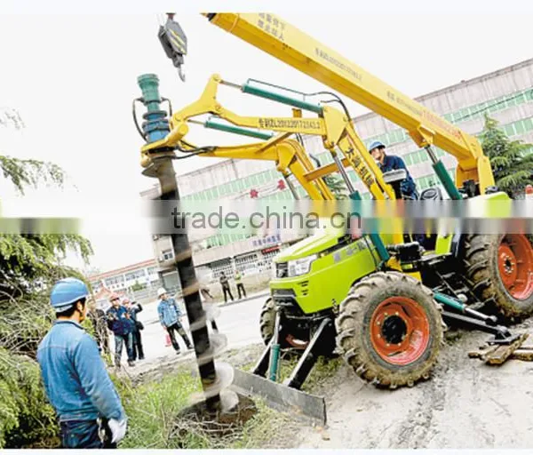 Hydraulic Digging Machine With Tractor and Crane photo-4