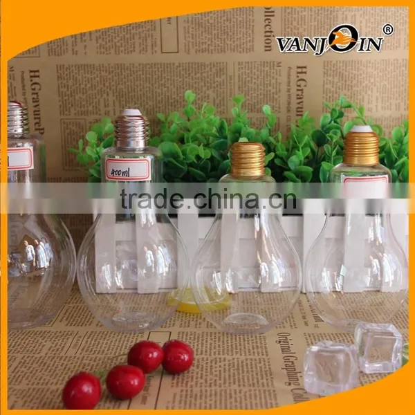 New Style Transparent PET 700ml Bulb Bottles LED Light Available photo-6
