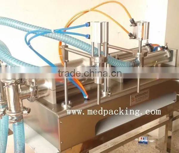 5-100ml Double Head Liquid Softdrink Pneumatic Filling Machine photo-3
