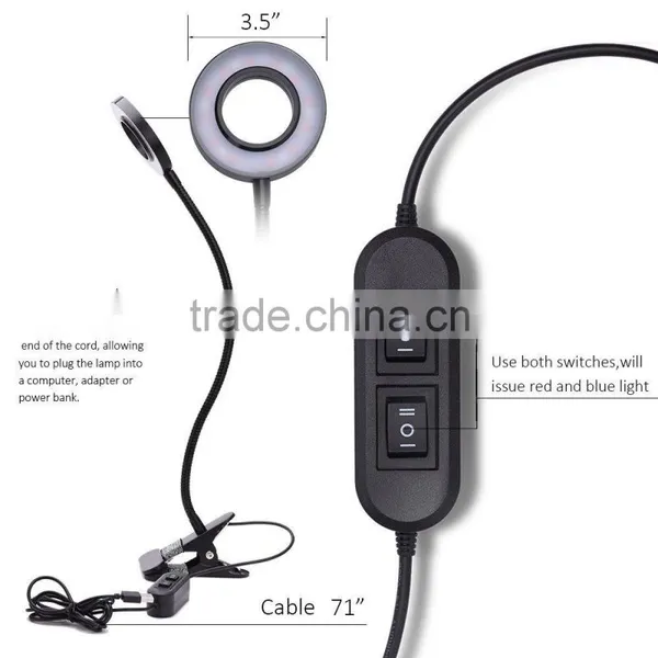 Hot Selling Led Grow Light for 10W Dimmable Clip Desk Lamp With 360 Flexible Gooseneck for Greenhouse Organic Organizer photo-3