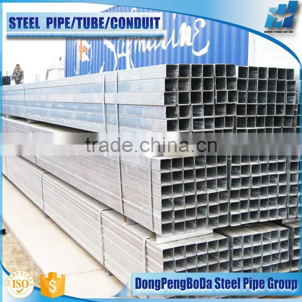 Hollow Section 100x100x1.4mm Pre Galvanized Steel Pipe photo-2