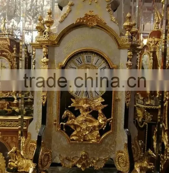 Vintage Copper Art Clock, Metal Table Clock, Antique Table Clock photo-4
