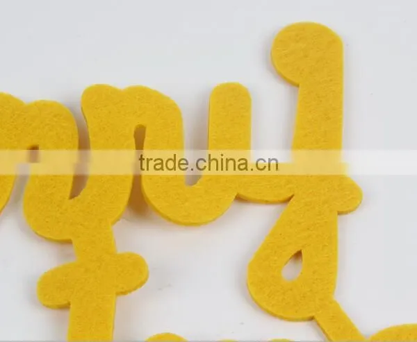 40cm Non-woven Fabrics Yellow English Letters Cards Merry Christmas Letters The Christmas Tree Decorations photo-3
