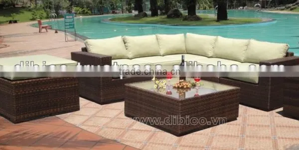 Outdoor Garden Wicker Sofa photo-5
