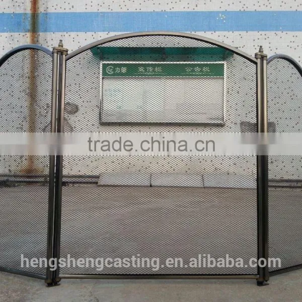 Unique Painted Wrought Iron Fireplace Screens photo-4
